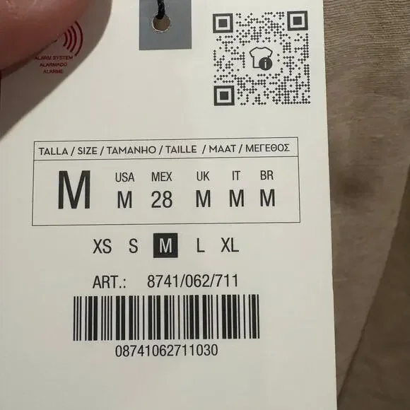 NWT Zara‎ Linen Blend Corset Dress Size Medium - Picture 12 of 15